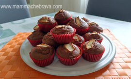 Muffin di mele e cacao